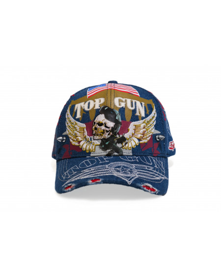 TOP GUN® Hat - Blue Denim Baseball cap
