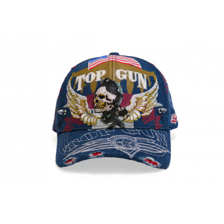 TOP GUN® Hat - Blue Denim Baseball cap