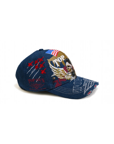 TOP GUN® Hat - Blue Denim Baseball cap