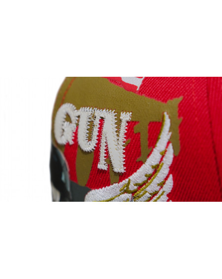 TOP GUN® Hat - Red Snap cap