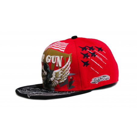 TOP GUN® Hat - Red Snap cap