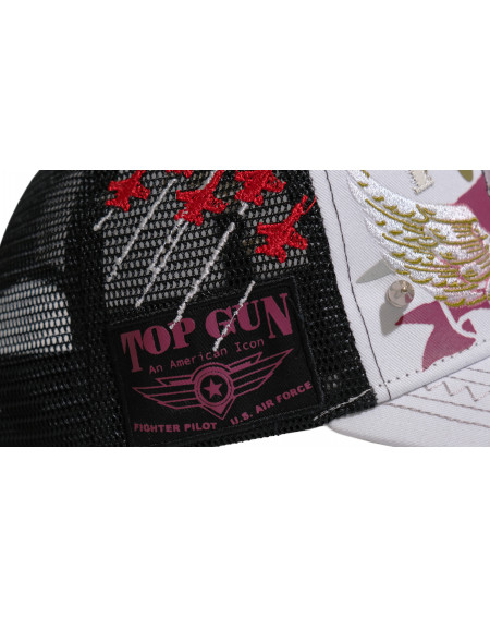 TOP GUN® Hat - White Trucker cap