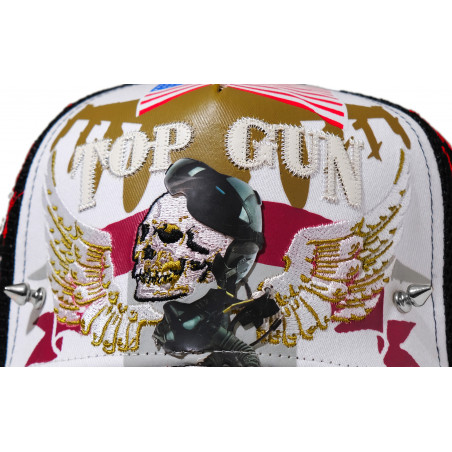 TOP GUN® Hat - White Trucker cap