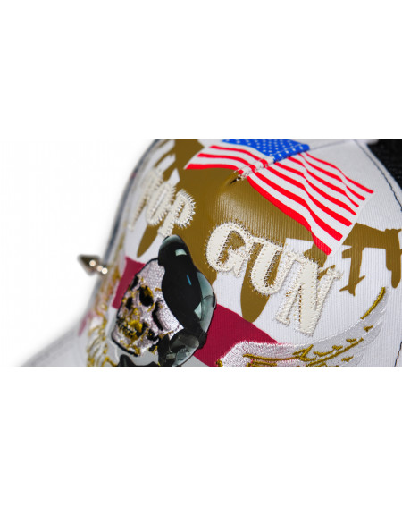 TOP GUN® Hat - White Trucker cap