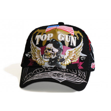 TOP GUN® Hat - Black Trucker cap