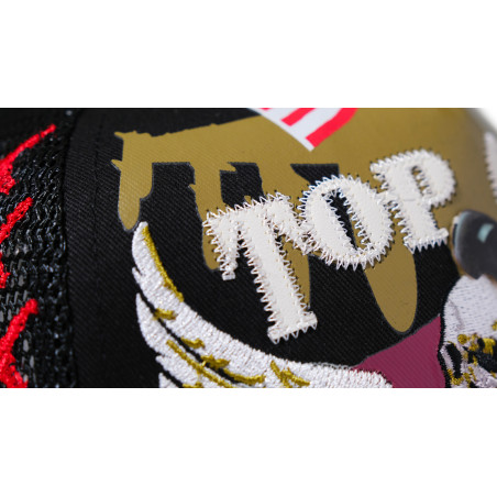 TOP GUN® Hat - Black Trucker cap