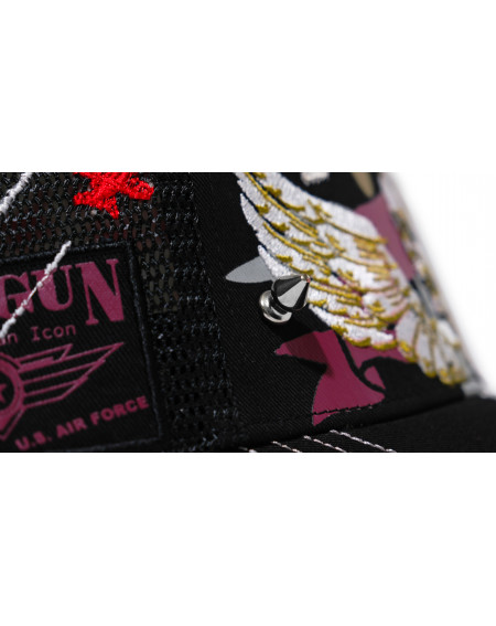 TOP GUN® Hat - Black Trucker cap