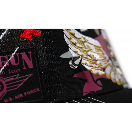 TOP GUN® Hat - Black Trucker cap